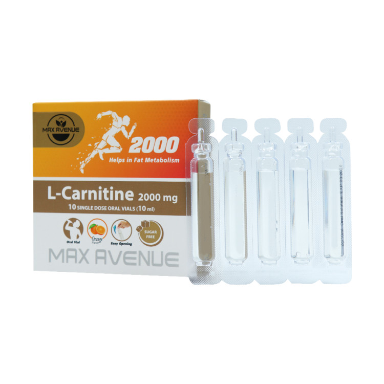 ال کارنیتین ویال خوراکی 2000 میلی مکس اونیو 10 عددی